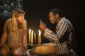 Lizzie Annis and Victor Alli in The Glass Menagerie