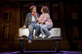 Olly Dobson as Marty McFly & Courtney-Mae Briggs as Jennifer Parker in Back to the Future the Musical