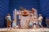 Alexandros Beshonges as Pepper (front centre) with the cast of MAMMA MIA!