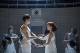 Matthew Bourne's ROMEO AND JULIET.  Cordelia Braithwaite 'Juliet' and Paris Fitzpatrick 'Romeo'.  Photo Johan Persson.jpg