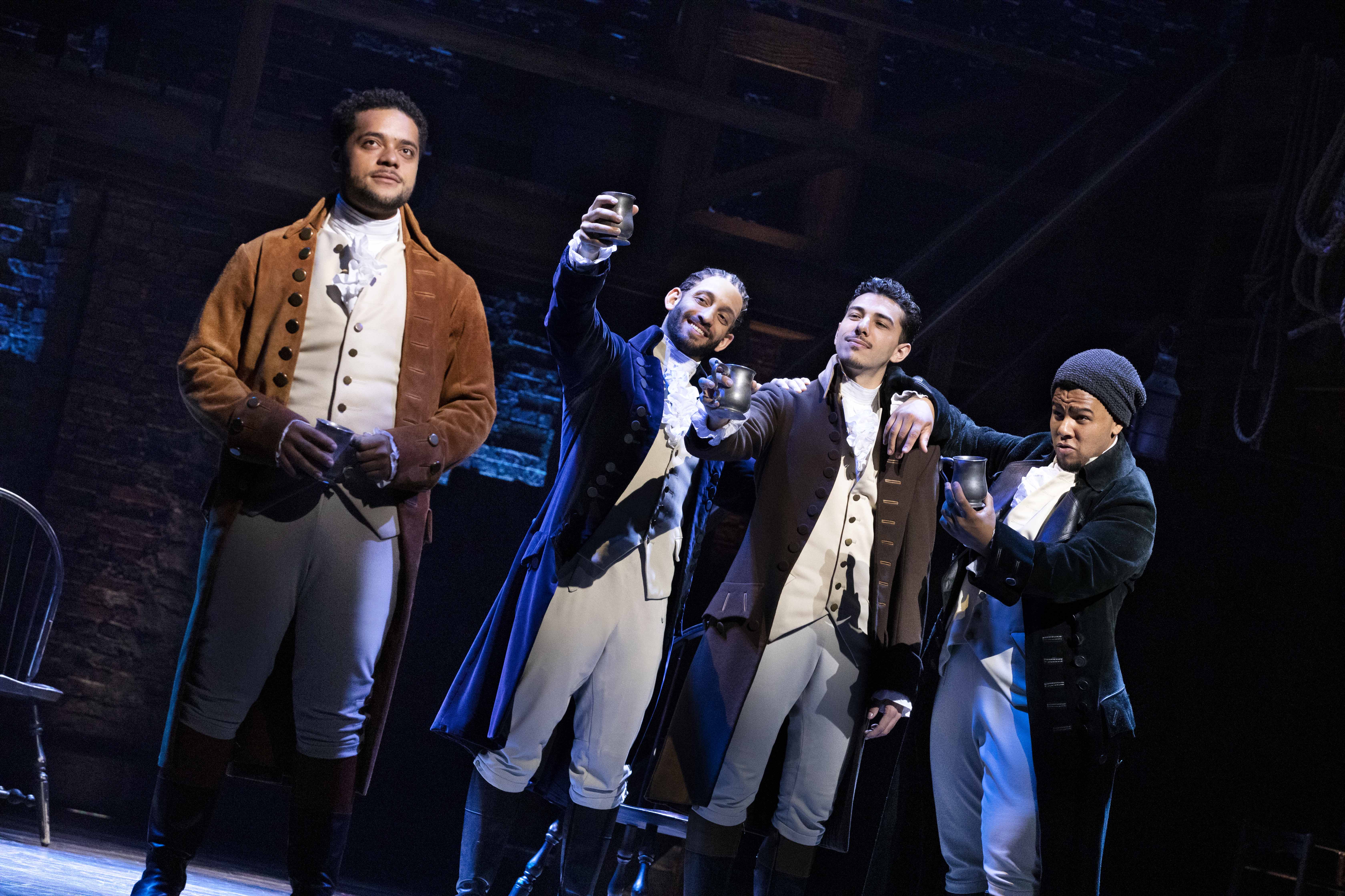 Hamilton at Victoria Palace Theatre December 2017 to Dress Circle