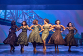 Karis Anderson as Tina Turner (centre) & cast in TINA The Tina Turner Musical
